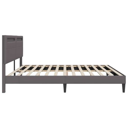 Okvir za krevet Siva 180 x 200 cm Umjetna koža - Siva 180 x 200 cm Cijena