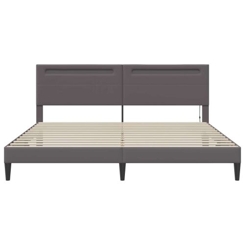 Okvir za krevet Siva 180 x 200 cm Umjetna koža - Siva 180 x 200 cm Cijena