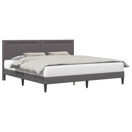 Okvir za krevet Siva 180 x 200 cm Umjetna koža - Siva 180 x 200 cm Cijena