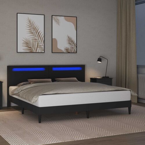 Okvir za krevet Crna 180 x 200 cm Umjetna koža - Crna 180 x 200 cm Cijena