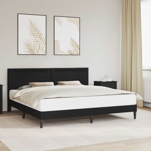 Okvir za krevet Crna 200 x 200 cm Umjetna koža - Crna 200 x 200 cm Cijena