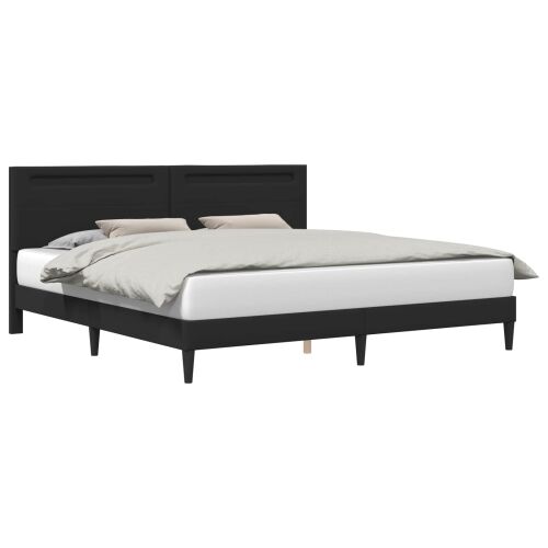Okvir za krevet Crna 200 x 200 cm Umjetna koža - Crna 200 x 200 cm Cijena