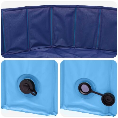 Bazen za pse Ø300 x 38 cm Debeli PVC Plava - Plava 300 x 38 cm Cijena