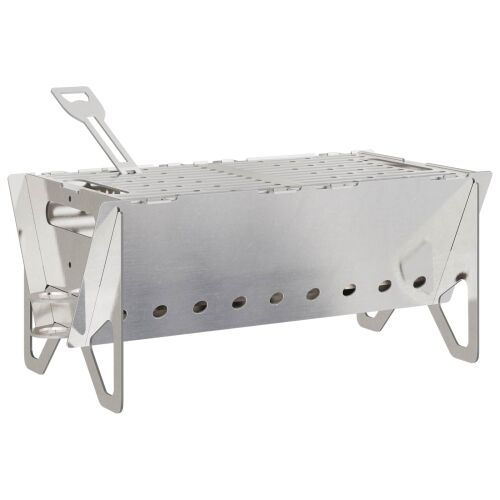 Kamping vatra 42 x 22 x 18 cm Nehrđajući čelik Srebrna Cijena