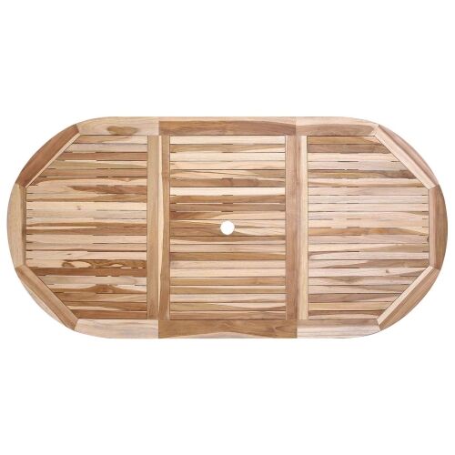 Preklopni vrtni stol Prirodna 160 x 80 x 76 cm Čvrsto teak drvo Cijena