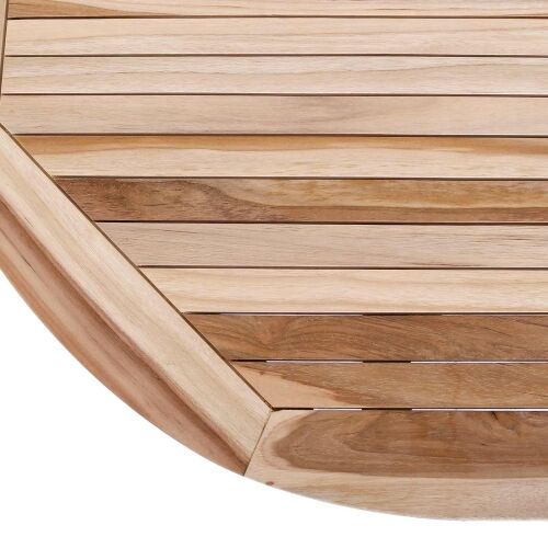 Preklopni vrtni stol Prirodna 160 x 80 x 76 cm Čvrsto teak drvo Cijena
