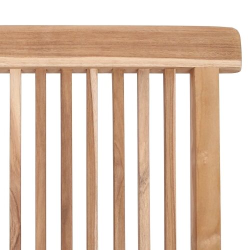 Sklopiva Vrtna Stolica 2 kom. Prirodna Čvrsto teak drvo - 2 Cijena