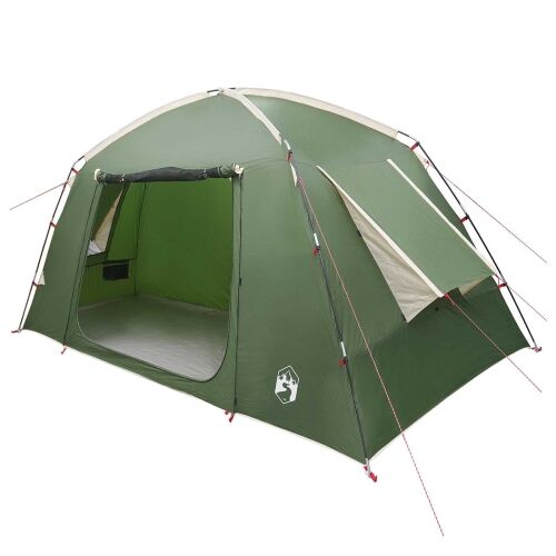 Kabinski šator s krovom Zelena 300 x 210 x 156 cm Poliester - Zelena 4 osoba Cijena