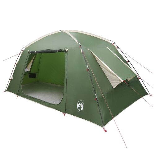 Kabinski šator s krovom Zelena 400 x 210 x 180 cm Poliester - Zelena Za 6 osoba Cijena