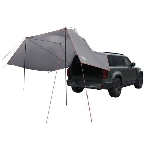 Šator za auto 350 x 250 cm Siva i narančasta Poliester i čelik - Siva i narančasta 350 x 250 x 220 cm Cijena