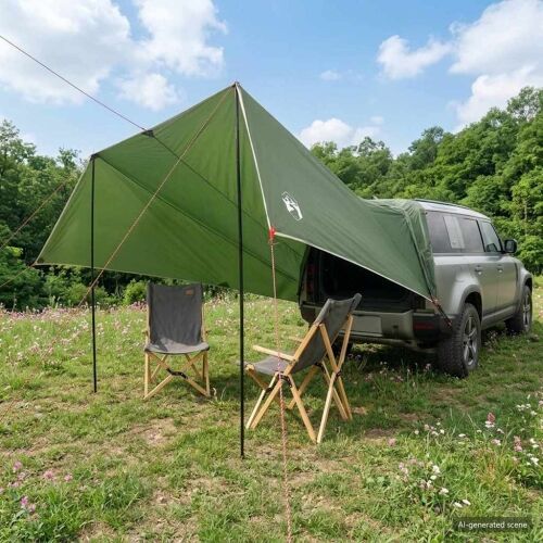 Nadstrešnica za vozilo s krovom Zelena 518 x 580 x 215 cm - Zelena Cijena