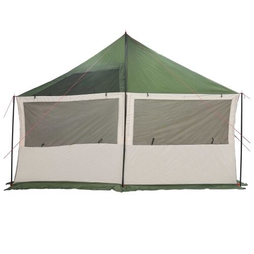 Obiteljski šator Zelena 450 x 400 x 265 cm Poliester i čelik - Zelena 450 x 400 x 265/165 cm Cijena