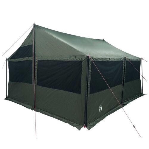Obiteljski šator s krovom Vojska zelena 450 x 400 x 265 cm - Vojska zelena 450 x 400 x 265/165 cm Cijena