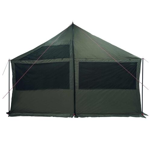 Obiteljski šator s krovom Vojska zelena 450 x 400 x 265 cm - Vojska zelena 450 x 400 x 265/165 cm Cijena