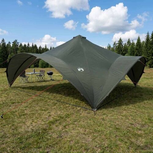 Šator za svadbe - šator za zabave s krovom Vojska zelena 600 x 600 x 400 cm - Vojska zelena 600 x 600 x 398 cm Cijena