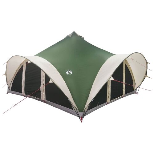Tipi šator s krovom Zelena Za 18 osoba Poliester i čelik - Zelena 500 x 500 x 350 cm Cijena