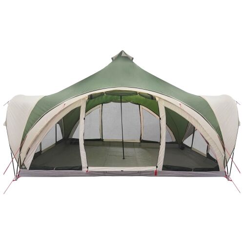 Tipi šator s krovom Zelena Za 18 osoba Poliester i čelik - Zelena 500 x 500 x 350 cm Cijena