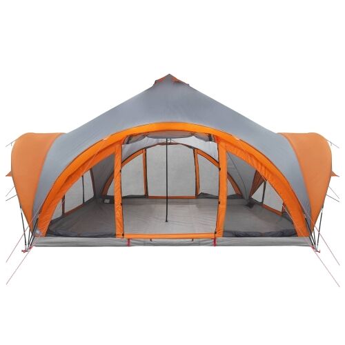 Tipi šator Siva i narančasta Za 18 osoba Poliester i čelik - Siva i narančasta 500 x 500 x 350 cm Cijena