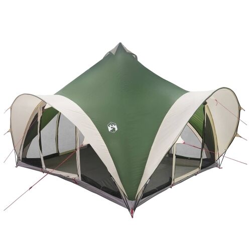Tipi šator s krovom Zelena 6 osoba Poliester i čelik - Zelena 400 x 400 x 320 cm Cijena