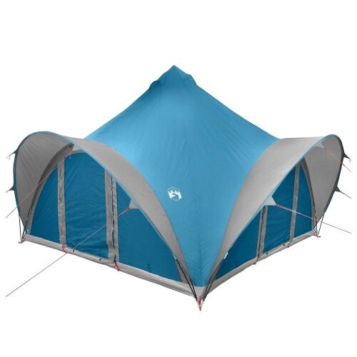 Tipi šator s krovom Plava 6 osoba Poliester i čelik - Plava 400 x 400 x 320 cm Cijena