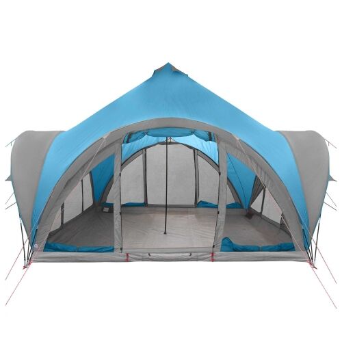 Tipi šator s krovom Plava 6 osoba Poliester i čelik - Plava 400 x 400 x 320 cm Cijena