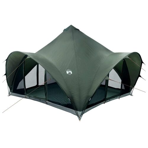 Tipi šator s krovom Vojska zelena 6 osoba Poliester i čelik - Vojska zelena 400 x 400 x 320 cm Cijena