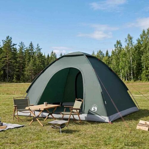 Kamping šator 4-osobni Maslinasto zelena - Vojska zelena 4 osoba Cijena
