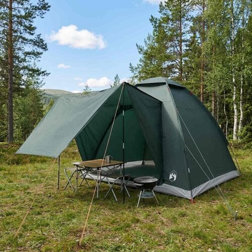 Kamping šator 2-osobni Maslinasto zelena Poliester i čelik - Vojska zelena Za 2 osobe Cijena