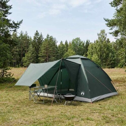 Kamping šator 4-osobni Maslinasto zelena Poliester i čelik - Vojska zelena 4 osoba Cijena