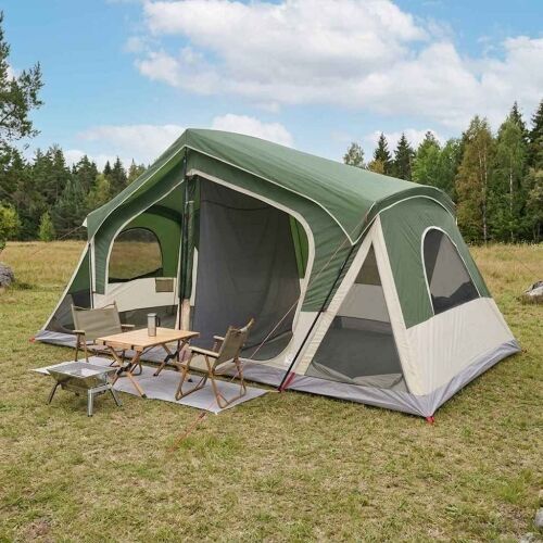 Kabinski šator Zelena 480 x 273 x 205 cm Poliester i čelik - Zelena Cijena