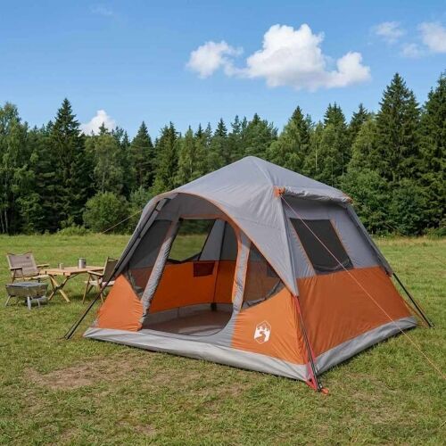Instant šator s krovom Siva i narančasta 305 x 275 x 190 cm - Siva i narančasta Cijena