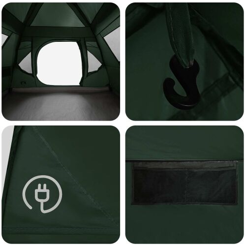 Instant šator s krovom Maslinasto zelena 305 x 275 x 190 cm - Vojska zelena Cijena
