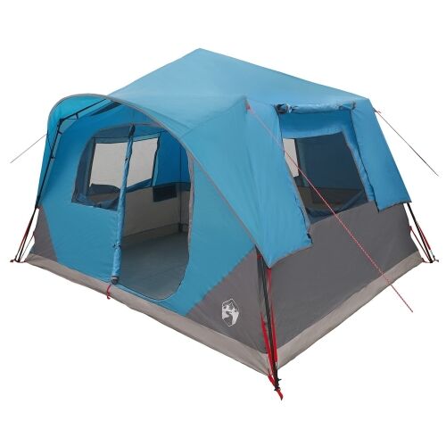 Instant šator Plava 365 x 380 x 200 cm Poliester i čelik - Plava 8 osoba Cijena
