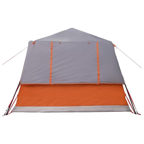 Instant šator s krovom Siva i narančasta 365 x 380 x 200 cm - Siva i narančasta 8 osoba Cijena