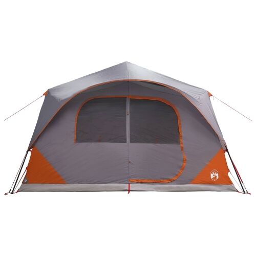 Instant šator s krovom Siva i narančasta 365 x 380 x 200 cm - Siva i narančasta 8 osoba Cijena