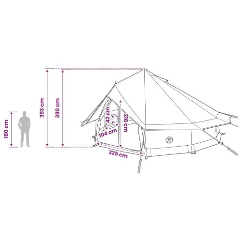 Tipi šator 18-osobni Plava Poliester i čelik - Plava Za 18 osoba Cijena