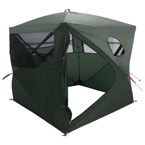 Lovni šator s krovom Maslinasto zelena 143 x 143 x 165 cm - Vojska zelena Cijena