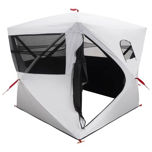 Lovni šator s krovom Bijeli Blackout 143 x 143 x 165 cm - Bijela za zamračenje Cijena