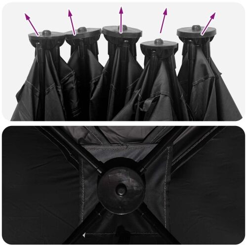 Lovni šator s krovom Bijeli Blackout 143 x 143 x 165 cm - Bijela za zamračenje Cijena