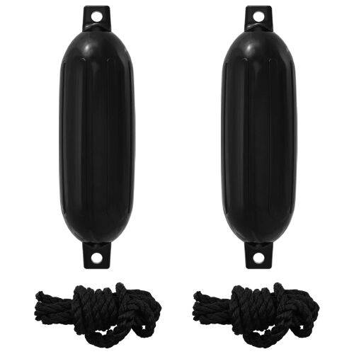 Odbojnici za čamce 2 kom. Ø 11 x 40 cm Crna PVC - Crna Ø 11 x 40 cm 2 Cijena