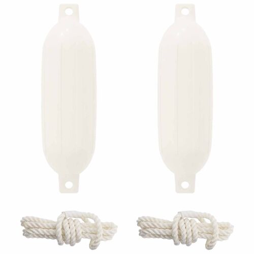 Odbojnici za čamce 2 kom. Ø 11 x 40 cm Bijela PVC - Bijela Ø 11 x 40 cm 2 Cijena