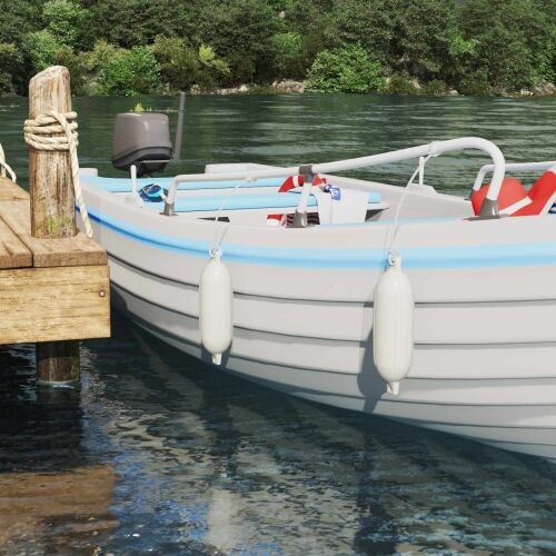Odbojnici za čamce 2 kom. Ø 11 x 40 cm Bijela PVC - Bijela Ø 11 x 40 cm 2 Cijena