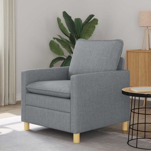Sofa Svjetlosiva 76 x 81 x 87,5 cm Tkanina - Svjetlosiva 60 cm Cijena