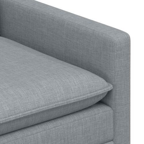 Sofa Svjetlosiva 76 x 81 x 87,5 cm Tkanina - Svjetlosiva 60 cm Cijena