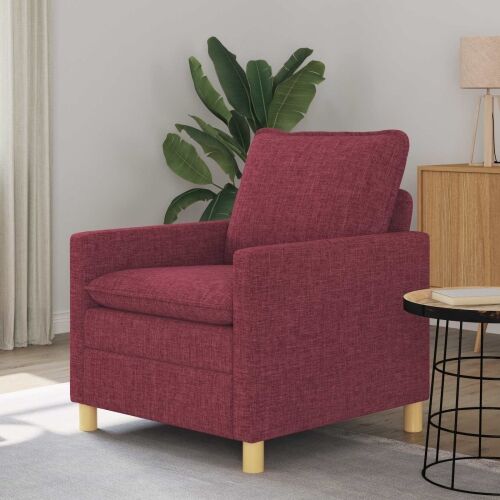Sofa Vinska crvena 76 x 81 x 87,5 cm Tkanina - boja crnog vina 60 cm Cijena