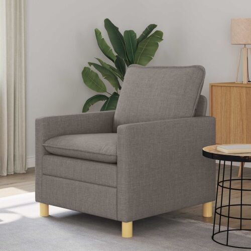 Sofa Sivosmeđa 76 x 81 x 87,5 cm Tkanina - Sivosmeđa 60 cm Cijena