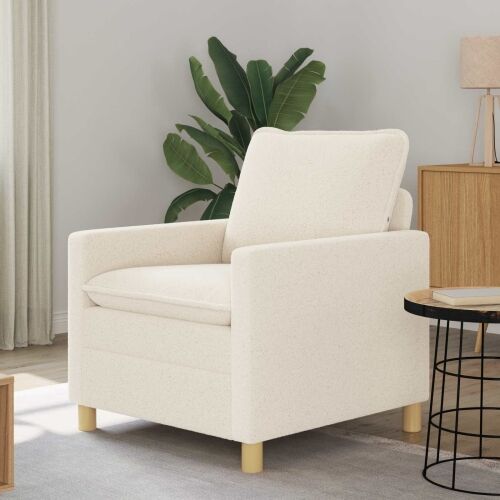 Sofa Krem 76 x 81 x 87,5 cm Tkanina - Krem 60 cm Cijena