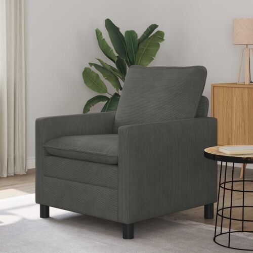 Sofa Tamnosiva 76 x 81 x 87,5 cm Tkanina - Tamnosiva 60 cm Cijena