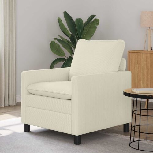 Sofa Krem 76 x 81 x 87,5 cm Tkanina - Krem 60 cm Cijena
