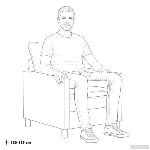 Sofa Krem 76 x 81 x 87,5 cm Tkanina - Krem 60 cm Cijena